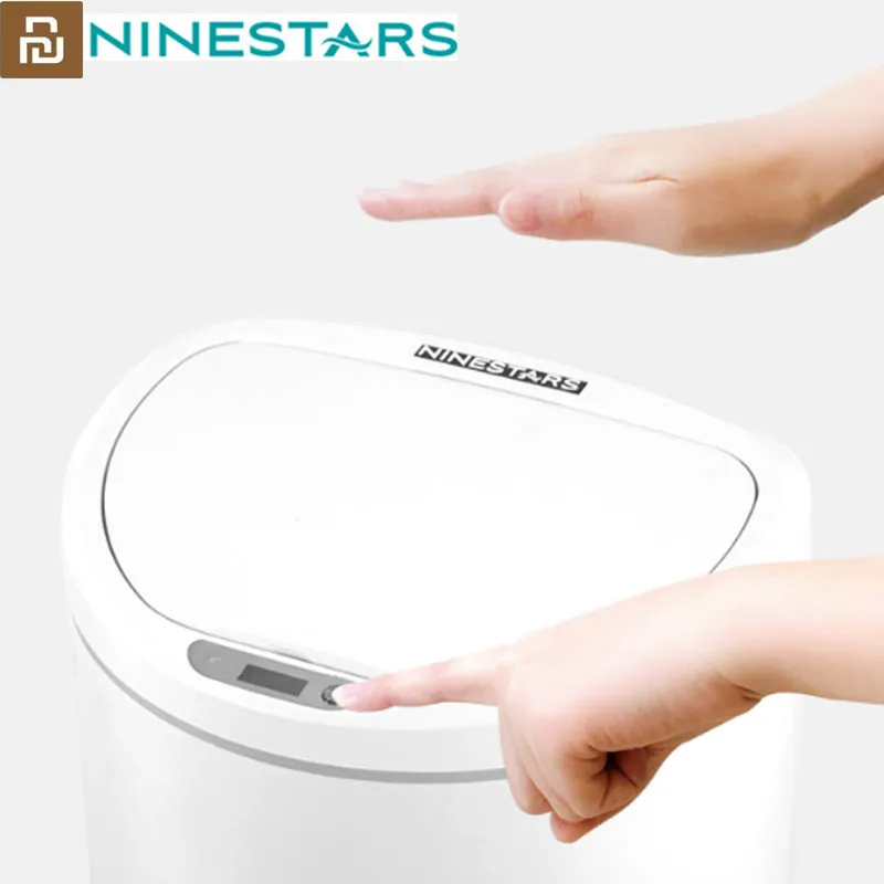 Оригинальная мусорная корзина NINESTARS Smart с датчиком движения автоматическая