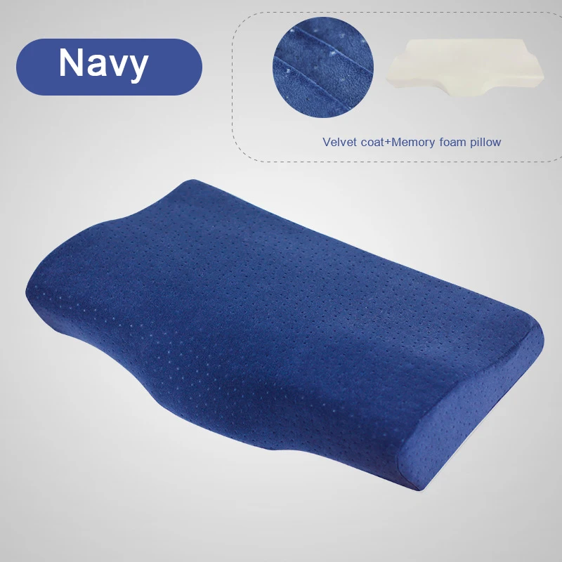 

Space Memory Pillow Chronic Rebound 50x30x6cm Orthopedic Cotton Pillow Soft Cervical Spine Butterfly Breathable Pillow Cover