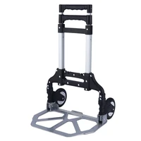 two wheels folding luggage cart aluminum hand luggage cart lightweight hand cart for groceries