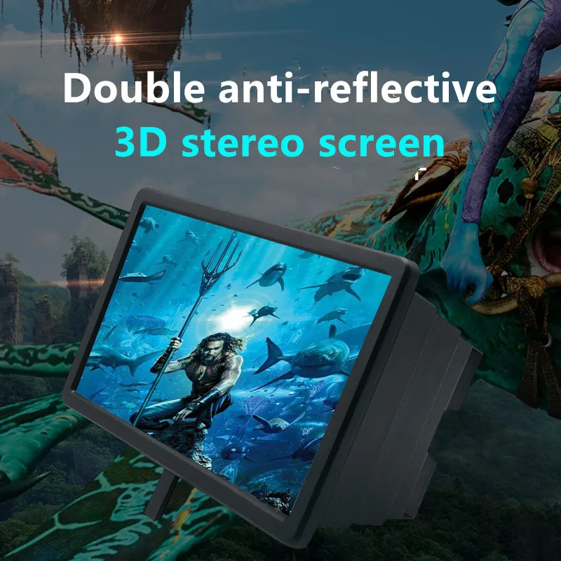 Новейший 3D телефон экран видео лупа смартфон усилитель 8 дюймов мобильный