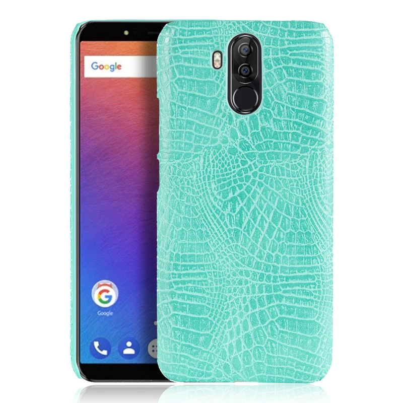 Для Ulefone power 3 чехол для Ulefone power 3S крокодиловая текстура чехол для телефона кожаная задняя крышка для Oukitel K6 Vernee X сумка чехол - Цвет: LIGHT BLUE