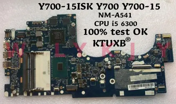 BY511 NM-A541 материнская плата для ноутбука Lenovo Y700-15ISK Y700 Y700-15 ноутбук процессор i5 6300 2G