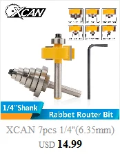 XCAN 1 шт. 30 мм Нижняя очистка Гравировка Биты 6 мм хвостовик древесины фрезы ЧПУ Фрезерный резак Деревообработка Обрезка