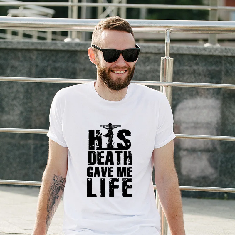 

Birthday Day A Real Hero Jesus Christian Graphic Crew Neck Tees Cotton Adult Tops Tees Summer Loose O-Neck Tee Shirt Unisex