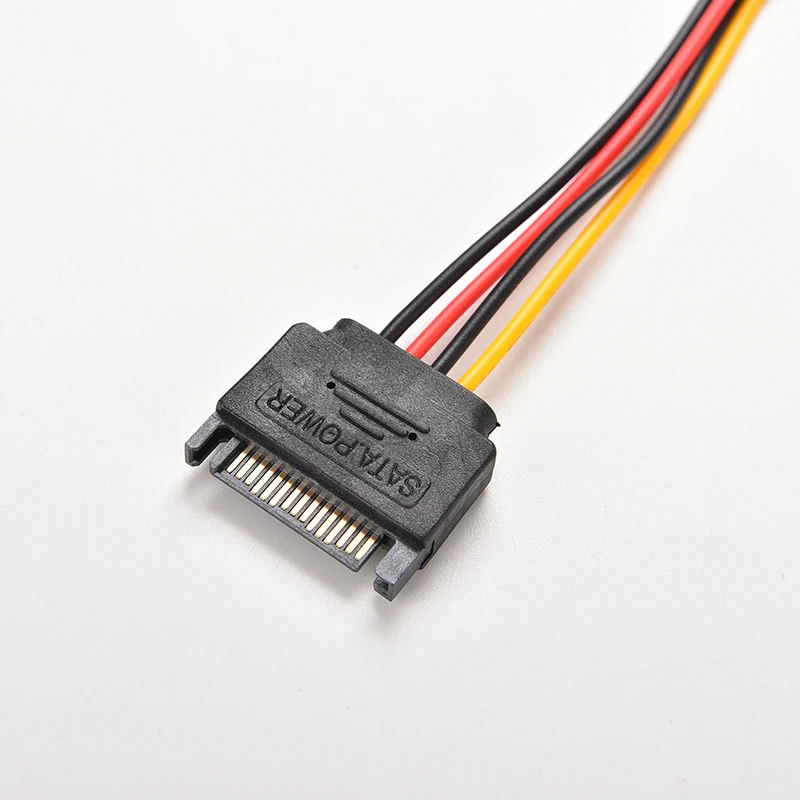 1/2pcs 20cm 15 Pin SATA Male to Female Adapter 15P Power Extension Cable Wire Cord 8 Inches Computer Connections | Компьютеры и офис