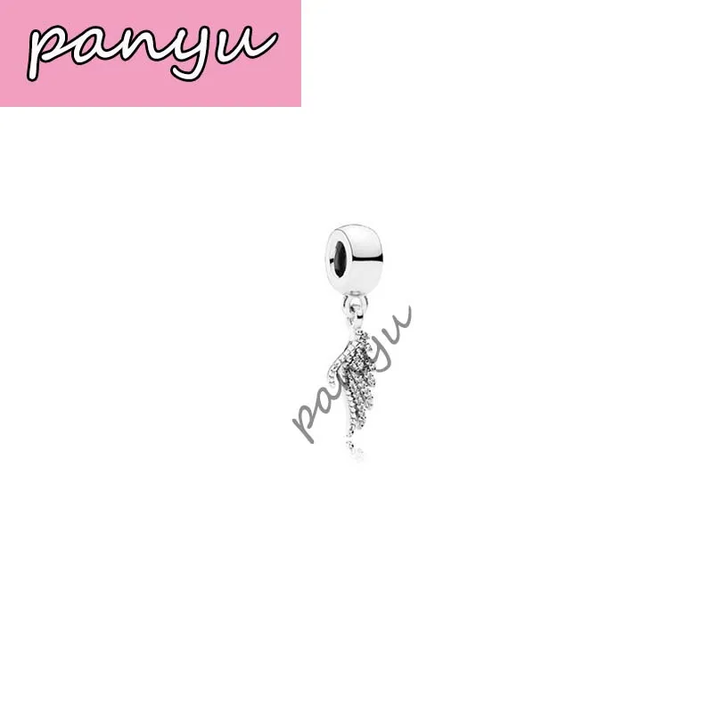 Pandoras Подвески Серебро 925 кулон в форме сердца подходит для браслета Pandoras DIY аксессуары праздничные подарки - Окраска металла: Родиевое покрытие