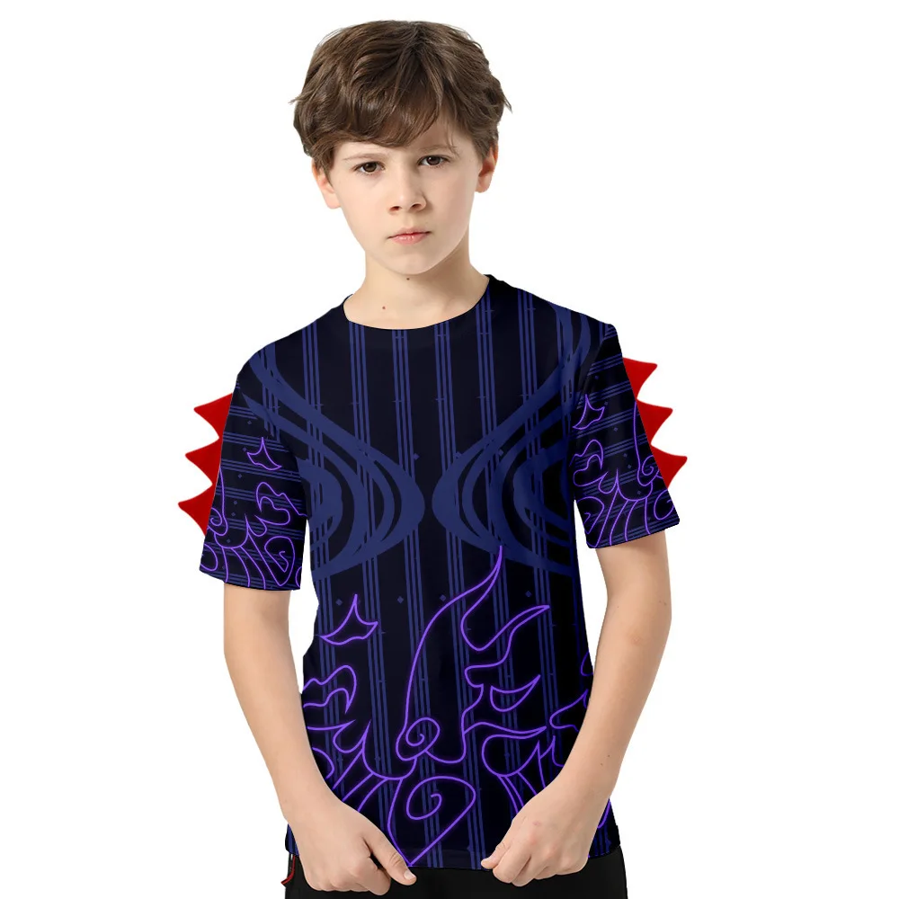 Детская футболка для мальчиков с японским Аниме Haikyuu костюм косплея летняя