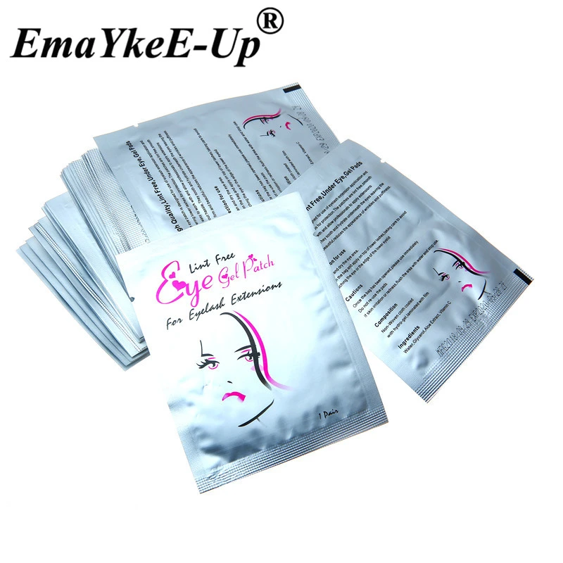 100 пар бумажных накладок накладки под глаза для ресниц гелевые глаз инструменты