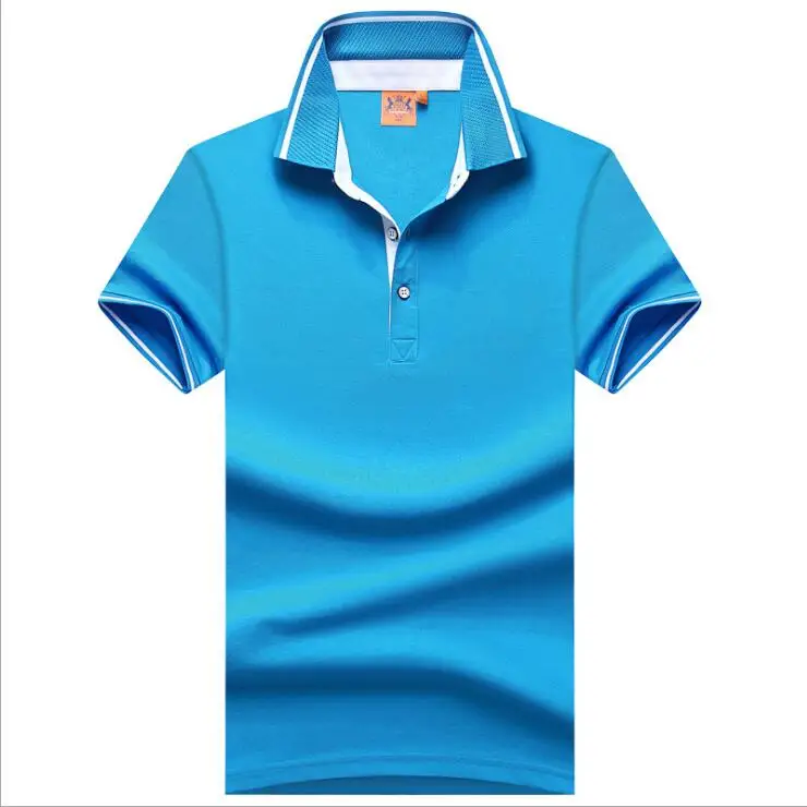 

2021 summer casual polo shirt men short sleeve turn down collar slim fit shirt