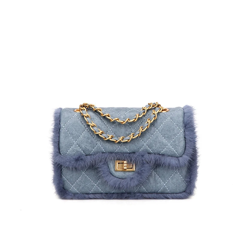 Женские сумки из искусственного меха 2019 брендовые дизайнерские клетчатые