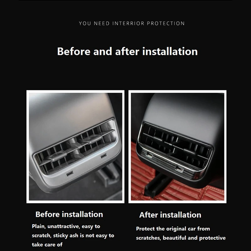 Рамка на заднее сиденье автомобиля с вентиляционным отверстием переменного тока