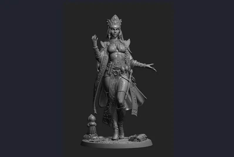 

1/24 76 мм старинная женщина воин стенд (с основанием) фотонаборы миниатюрные gk неокрашенные