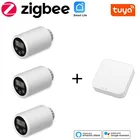 Привод радиатора Tuya Smart ZigBee, программируемый термостатический клапан радиатора с поддержкой Alexa