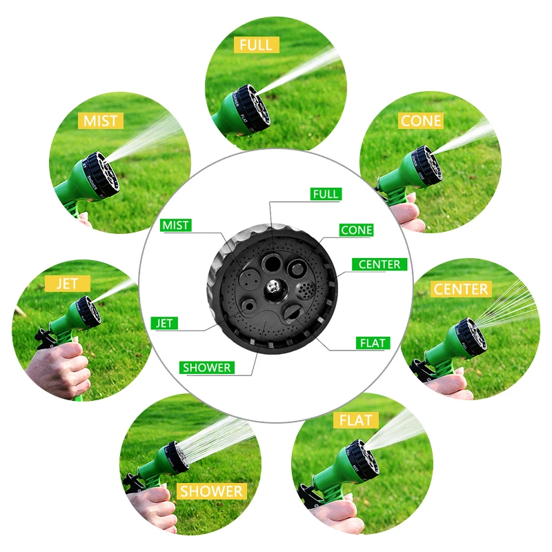 Расширяемый волшебный гибкий садовый шланг расширяемый для полива с