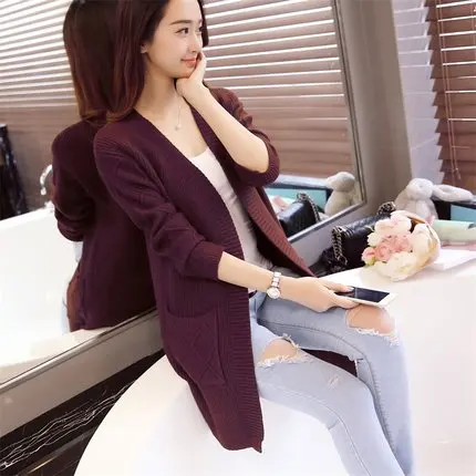 New 2019 Spring Women Fashion Cardigan Sweaters Female Winter Poncho Jackets Plus Size Loose Coat vestidos Knitted Cardigans |