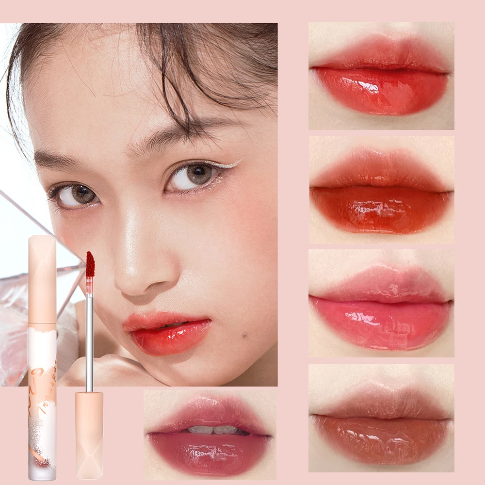 

HEXZE 5 Colors Crystal Lip Gloss Shimmer High-shine Plumping Plumper Lip Lifter Enhancer Makeup Cosmetic Hydrating Long Lasting