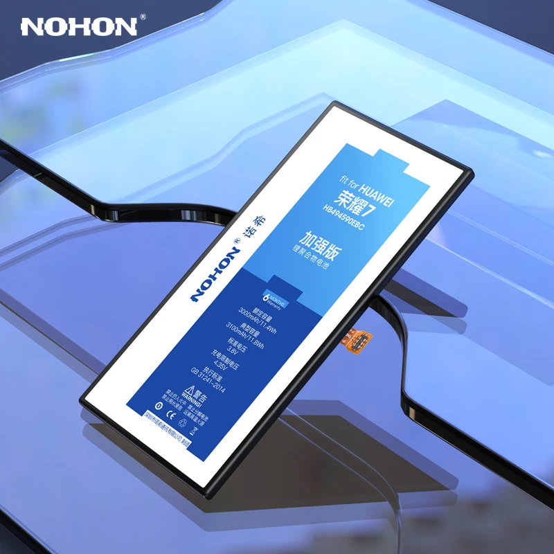 Аккумулятор NOHON сменный для Huawei Honor 7 8 Lite 9 6 HB494590EBC HB366481ECW HB386280ECW P9 P10 4X 7i|battery for