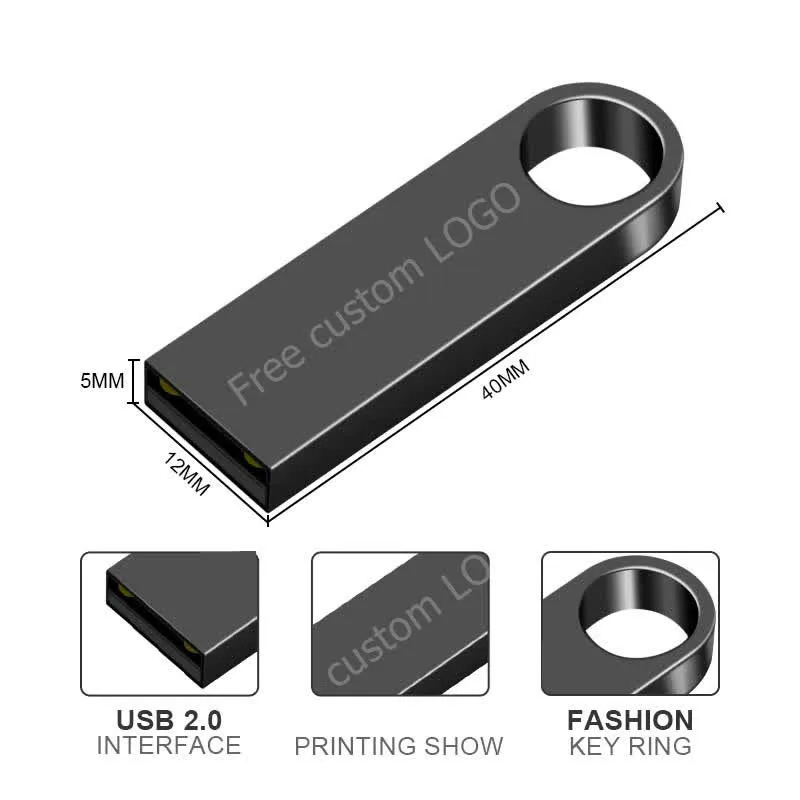 Металлический usb флеш накопитель 2 0 карта памяти 32 Гб 64 ГБ высокоскоростной u диск
