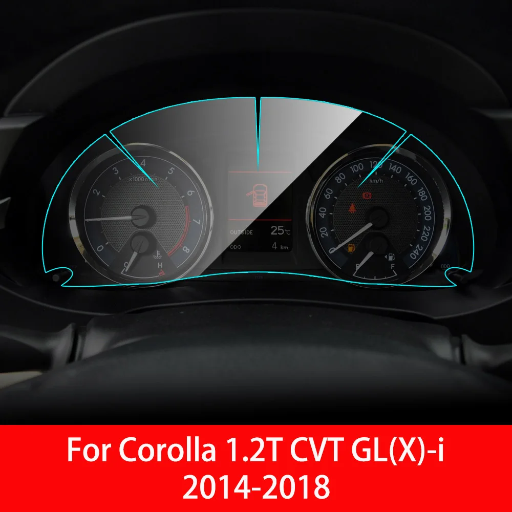 For Corolla GLX-i Автомобильная панель инструментов, Защитная пленка для Toyota Corolla Camry Rav4 C HR Cruiser, интерьерная защитная пленка из ТПУ, автомобильные аксессуары - Название цвета: For Corolla GLX-i