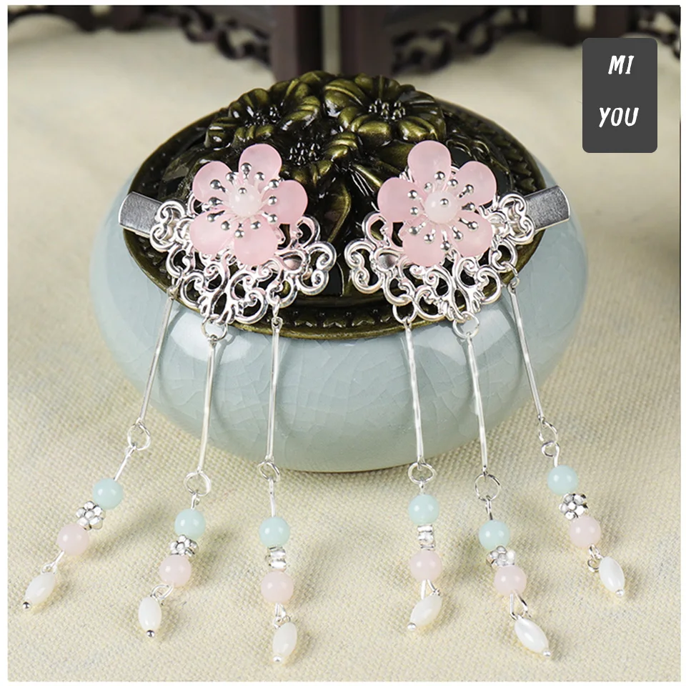 

Ancient Style Hanfu Headdress Tassel Clip Hairpin for Kids/Boby Hair Accessories Hair Sticks Fairy Hair Comb