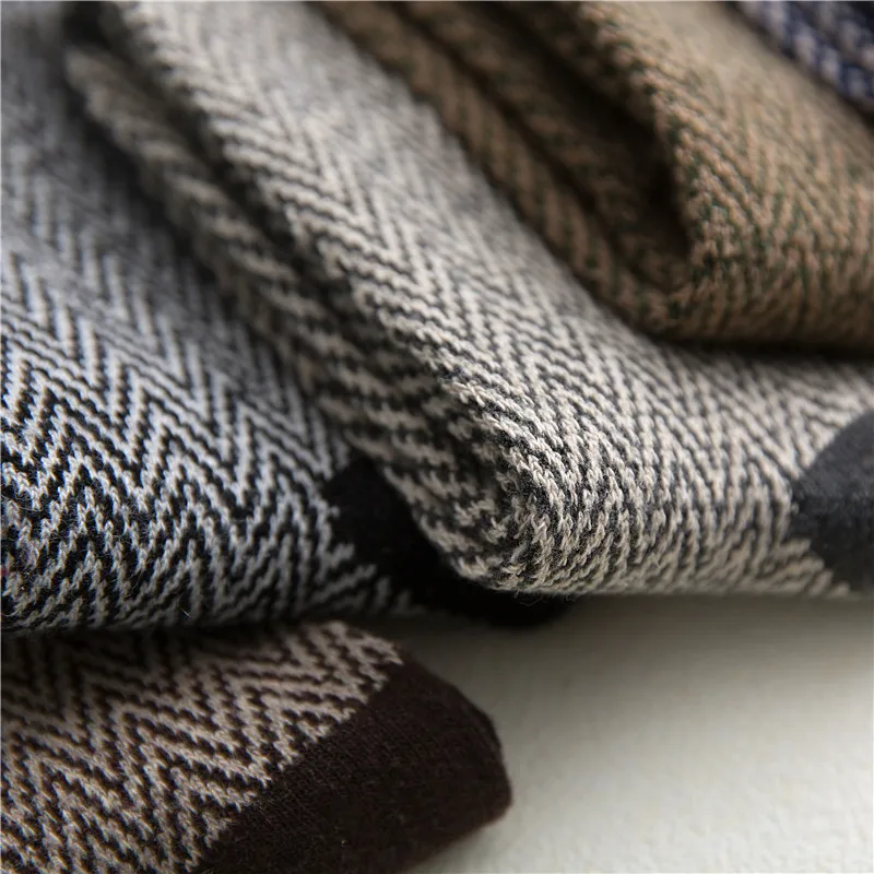

High Quality 5 Pair/Lot Men Wool Socks Thicken Business Calcetines Hombre Thick Socks Winter Warm Long Socks Male New