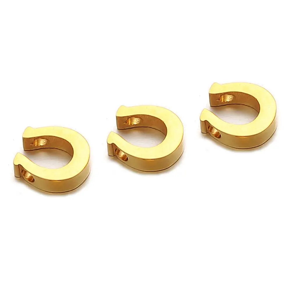 5 шт./лот подвеска в форме дуги из нержавеющей стали для изготовления ювелирных