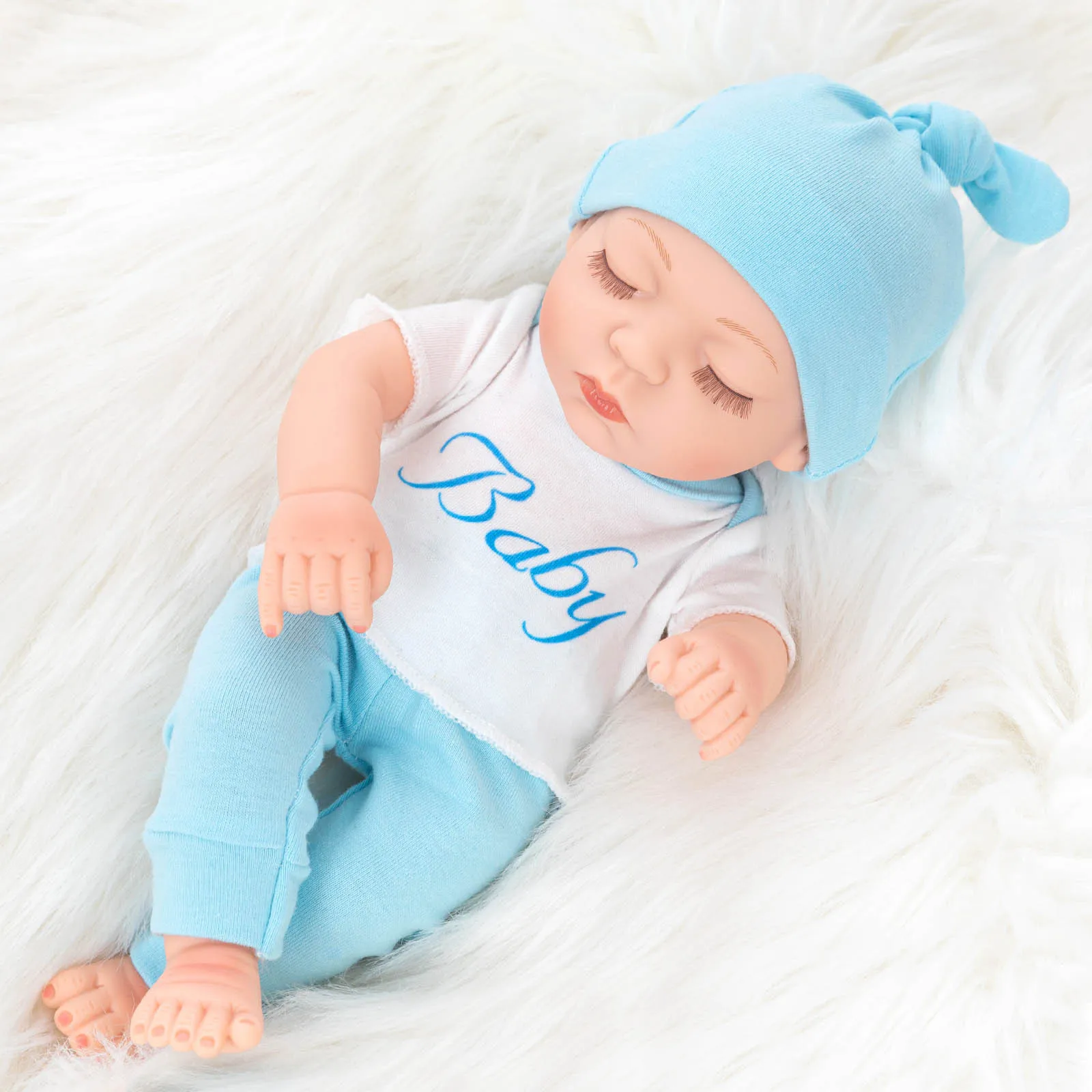 

Realistic soft cotton sleeping baby dolls suitable for gifts for kids over 3 years old Doll Kids Birthday Gift For Girls Boys