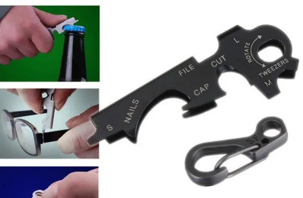 8 в 1 мульти инструмент ключ из нержавеющей стали открытый многофункциональный