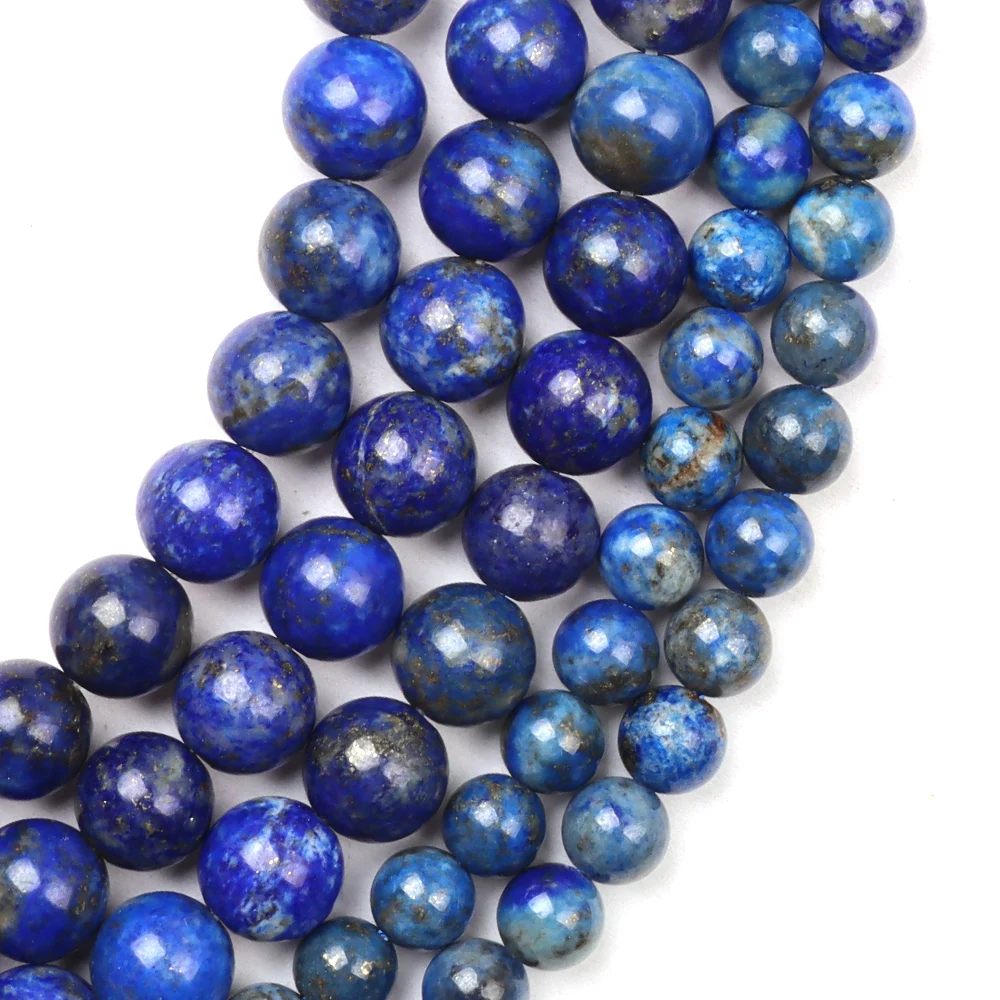 Fctory Price Quality Lapis Lazuli Natural Spacer Loose Bead for Jewelry Making DIY Bracelet Accessories ( Pick Size 6 8 10 Mm ) |