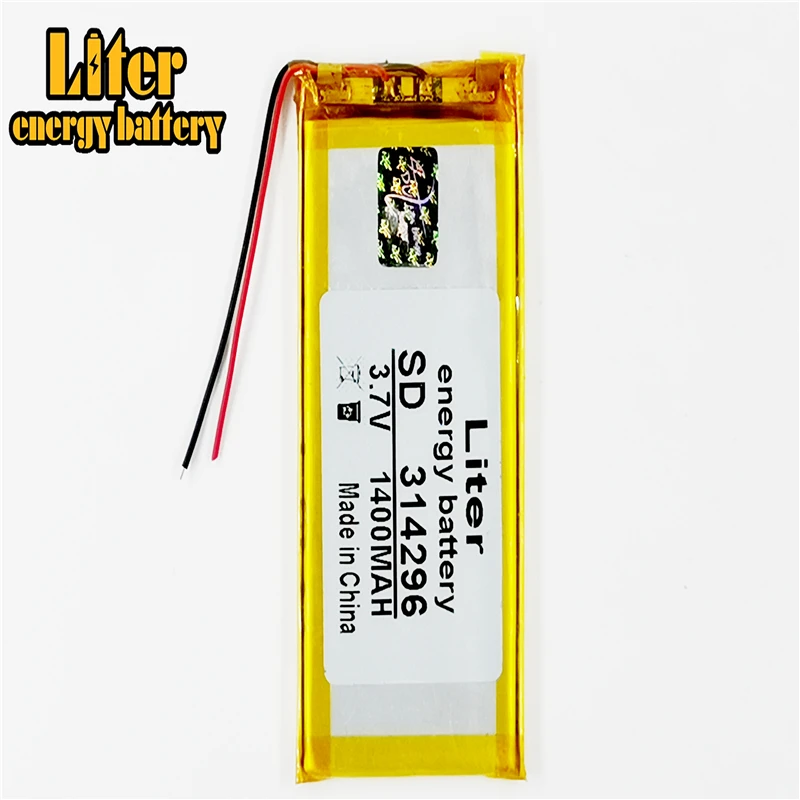 Лучший бренд батареи 3 7 V литиевая батарея КПК 314296 304296 034296 1400MAH PDA | Компьютеры и