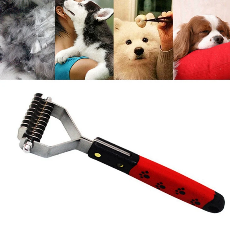 Собака расческа Dematting Уход за лошадьми Deshedding Триммер Инструмент для домашнего