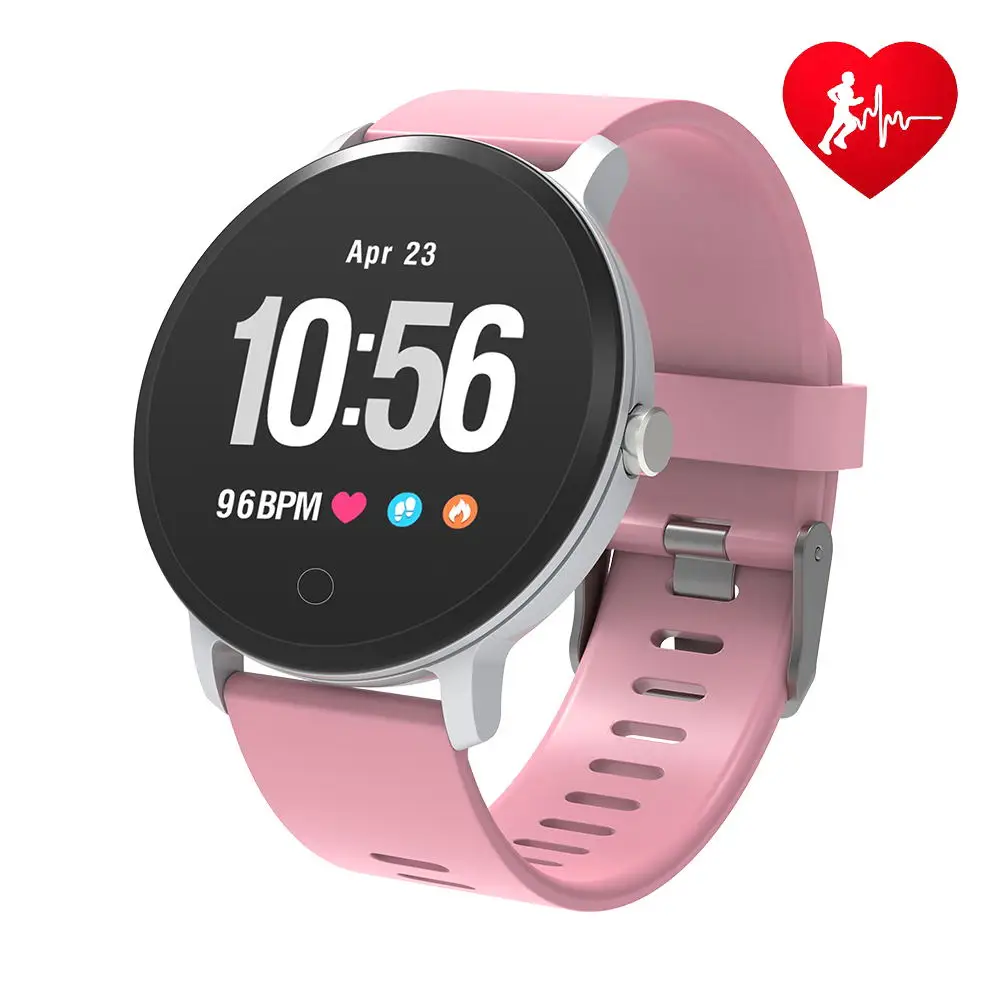 SW302pink Bingofit умные часы, пульсометр, кровяное давление, Femme, шагомер, часы, мульти спортивный фитнес-трекер, умный браслет для мужчин - Цвет: SW302pink