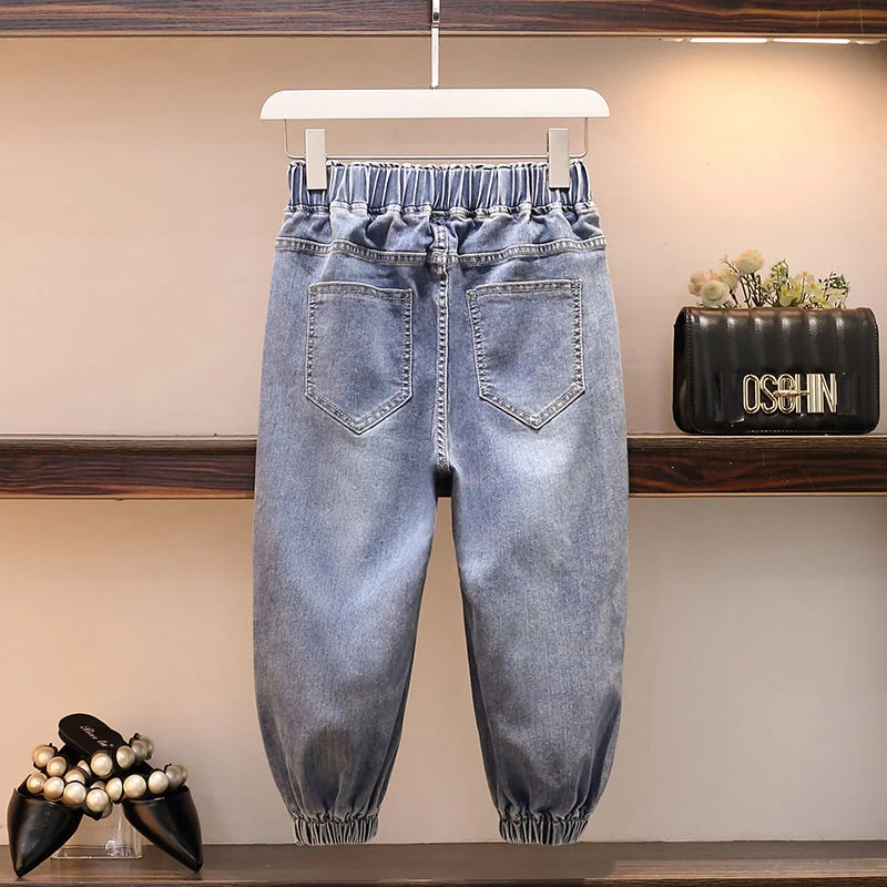 Дизайн подходит ко всему повседневные джинсы размера плюс Сезон лето Модные