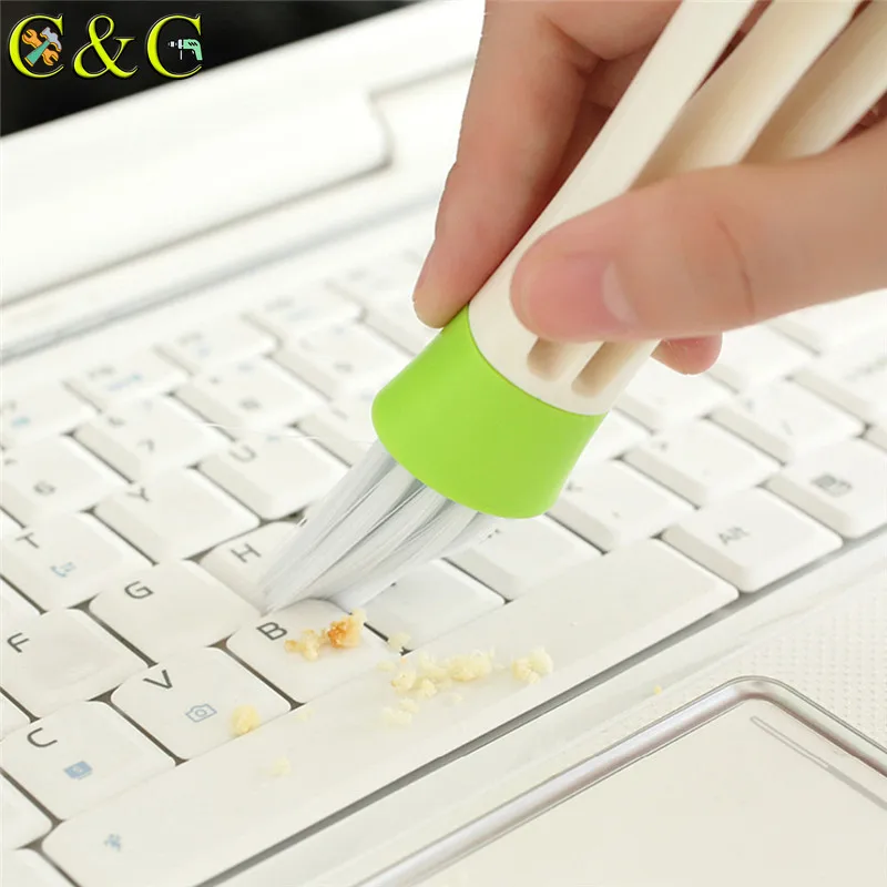 Пластиковая щетка для чистки автомобиля двусторонняя щель на вентиляционное