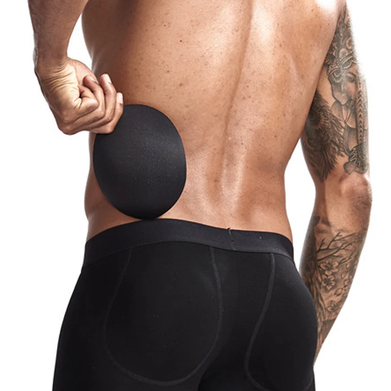 1 пара Для мужчин Хип Shaper Мягкие накладки на ягодицы дышащий губка пуш ап пены