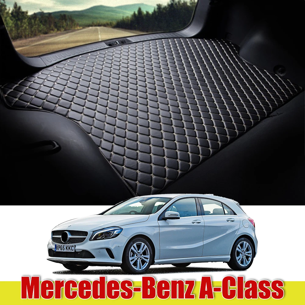 

Leather Car Trunk Mat For Mercedes Benz A Class 2013 ~ 2020 Carpet Tail Cargo Liner Boot Pad A160 A180 A200 A220 2014 2015 2016