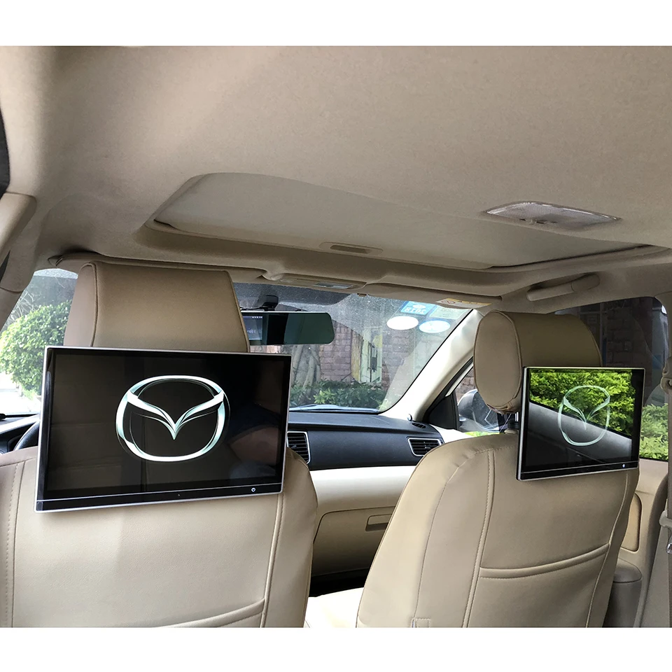 

12.5 Inch Car Back of Seat DVD Player Special Android 9.0 Headrest Monitor With Speakers For Mazda CX-8 Rear Seat Entertainment