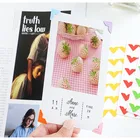 7 цветов s сплошной цвет DIY старинные угловые крафт-бумага наклейки для фотоальбомов рамка украшения скрапбукинга-