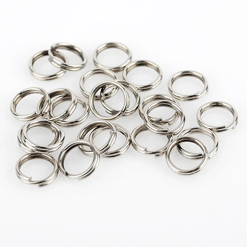 100 шт. разделенные кольца из нержавеющей стали для кривошипа двойной круглый
