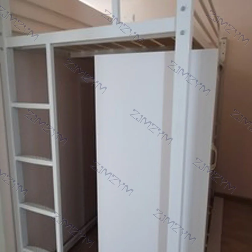 Bunk Bed 180x80x180cm Dormitory Home Bedroom Loft High Single Multifunctional Iron Nap For Adult Twin Frame With Ladder | Мебель