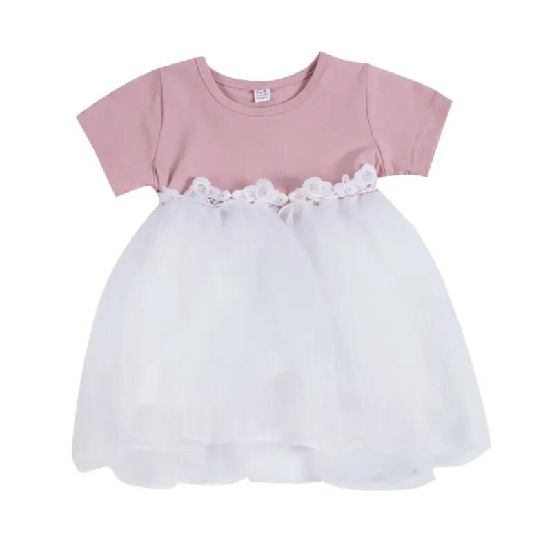 Летнее милое детское платье принцессы для маленьких девочек вечерние