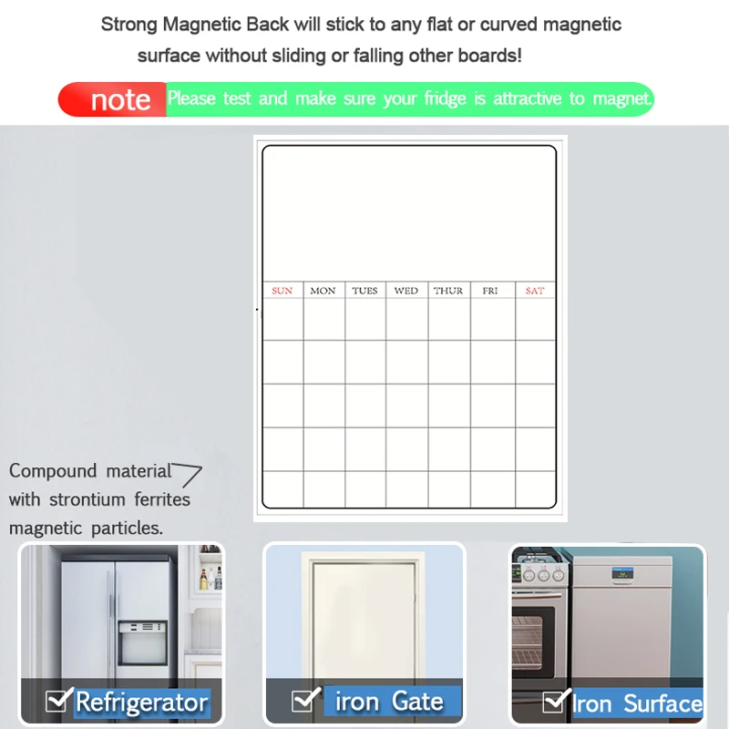 Магнит на холодильник Еженедельный Ежемесячный Планировщик Календарь 2021 график