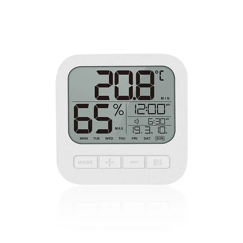 

Комнатный гигрометр, подвесной термометр ℃/℉, настольные часы с кнопкой управления температурой и влажностью, датчик окружающей среды и оф...