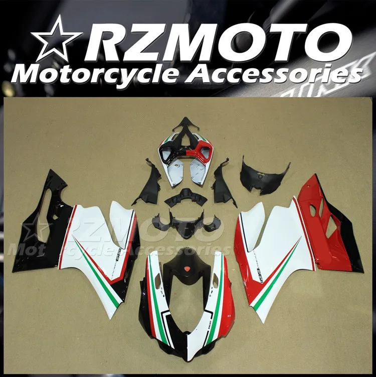 

Injection New ABS Motorcycle Whole Fairings Kit Fit for Ducati 899 1199 Panigale 2012 2013 2014 12 13 14 Bodywork set Red Green