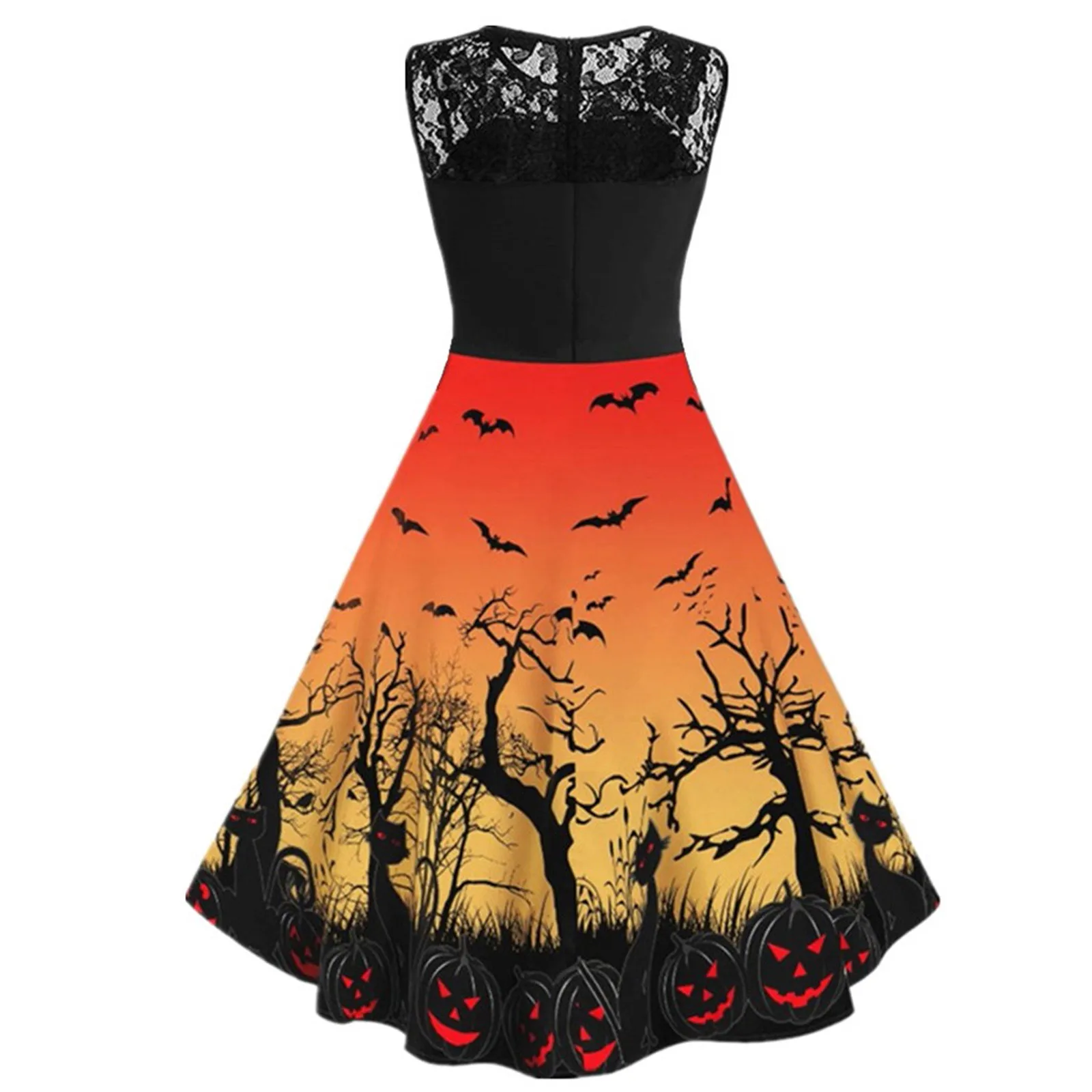 Женский костюм для Хэллоуина #57 кружевное платье без рукавов с круглым вырезом и