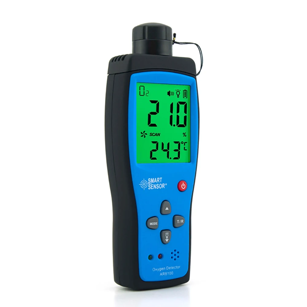Ручной анализатор кислорода и газа детектор O2 тестер измеритель монитор