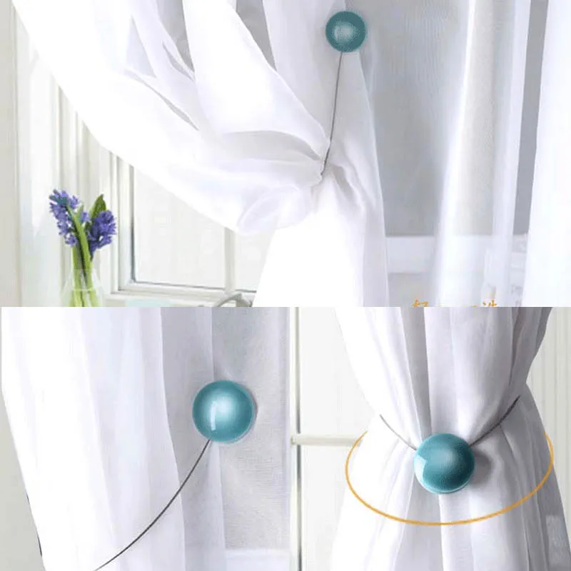 Завязывающиеся ремни для штор домашний декор держатель магнитные простые пряжки