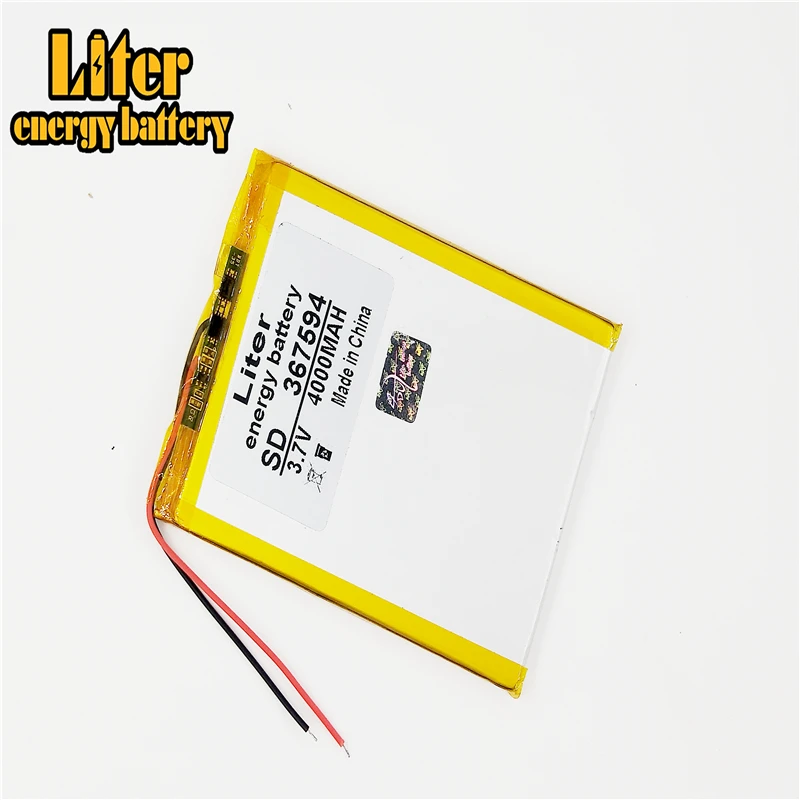 367594 3 7 V 4000mah литий полимерный аккумулятор планшета с защитной платой для GPS Tablet PC