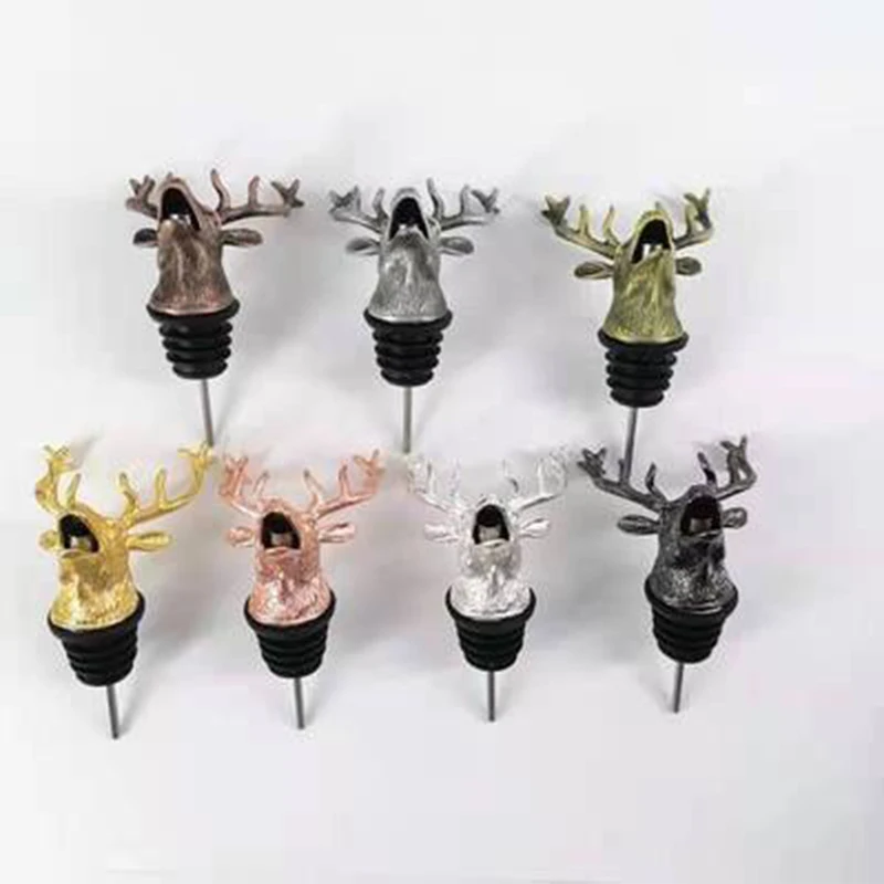 Настольная пробка для бутылки вина с оленем силиконовым резиновым фитингом дома