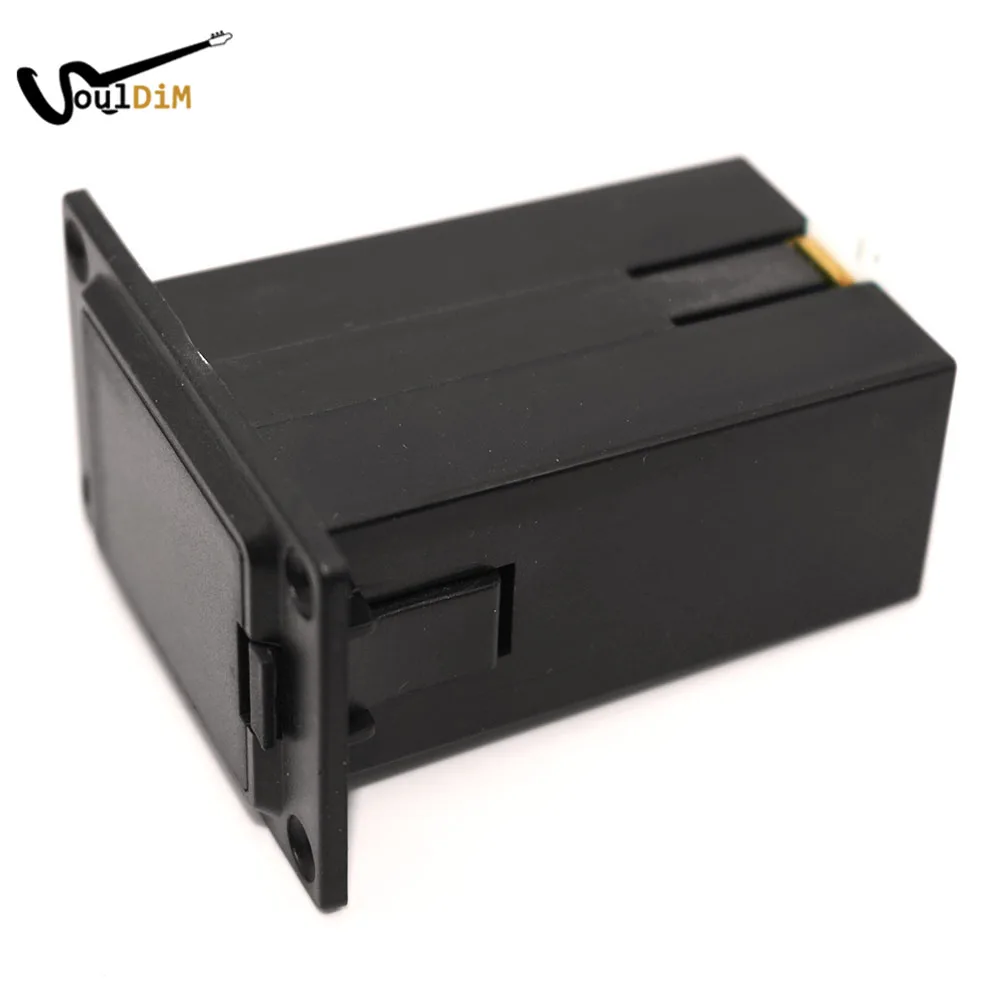 

Active Guitar Pickup EQ 9V Battery Box Guitarra Violao Pickup 9 Volts Battery Holder Case Cover with Spring 2 Pin Plug